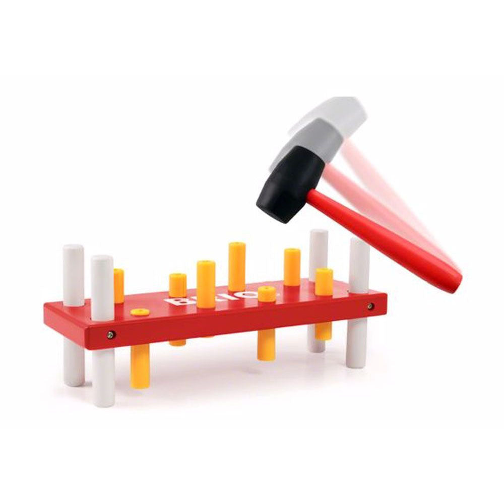 BANC DE LUCRU ROSU - BRIO (30525) - Libelula Vesela - Jucarii