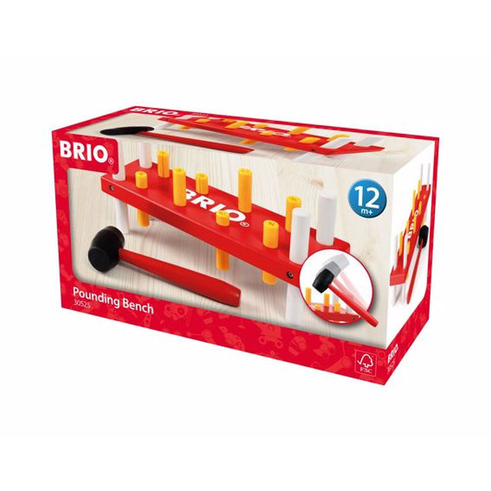 BANC DE LUCRU ROSU - BRIO (30525) - Libelula Vesela - Jucarii