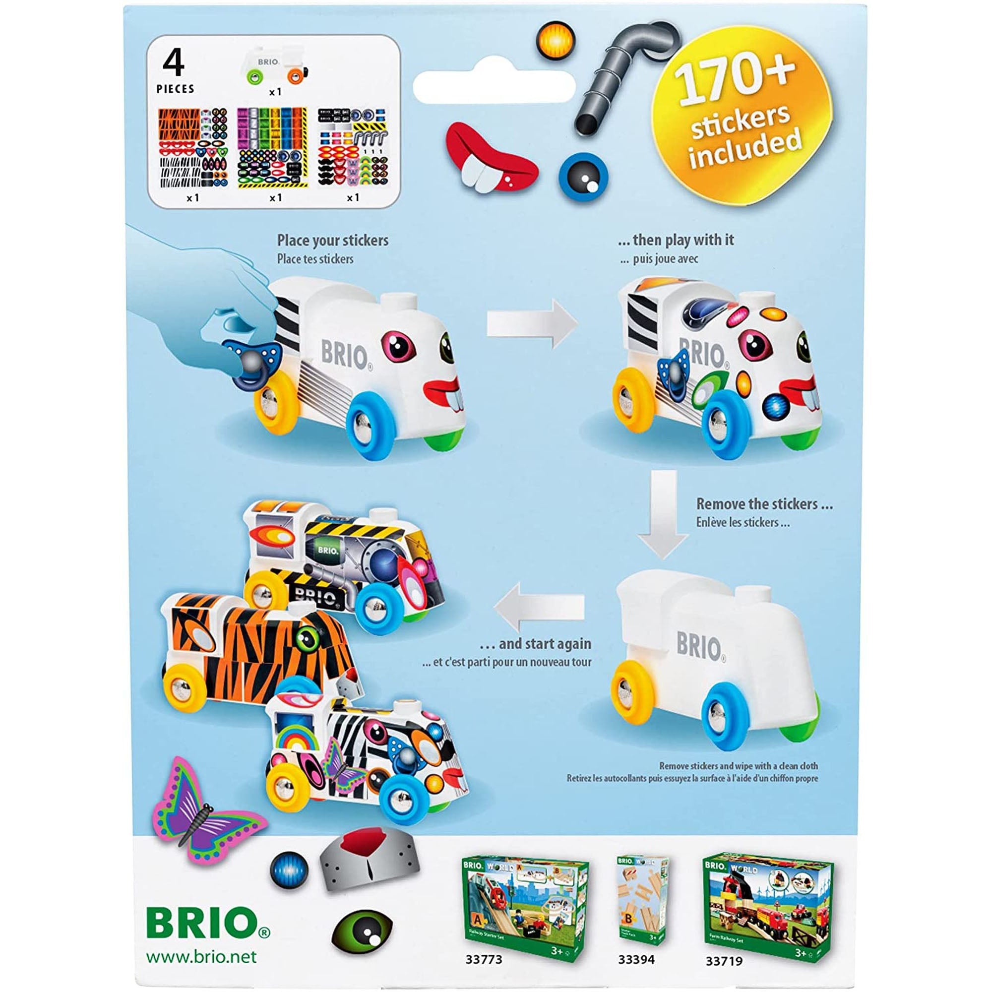 BRIO - TREN CU STICKERE - BRIO (BRIO33979) - Libelula Vesela - Jucarii