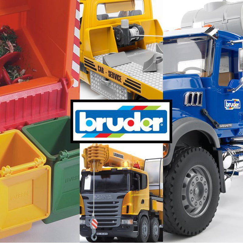 BRUDER - STIVUITOR LINDE HT160 CU PALET SI 3 CUTII - BRUDER (BR02513) - Libelula Vesela - Jucarii