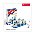 PUZZLE 3D TOWER BRIDGE (NIVEL MEDIU 52 PIESE)  - CUBICFUN (CUC238H) - Libelula Vesela - Jucarii