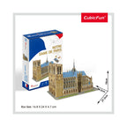 PUZZLE 3D NOTRE DAME (NIVEL MEDIU 53 PIESE)  - CUBICFUN (CUC242H) - Libelula Vesela - Jucarii