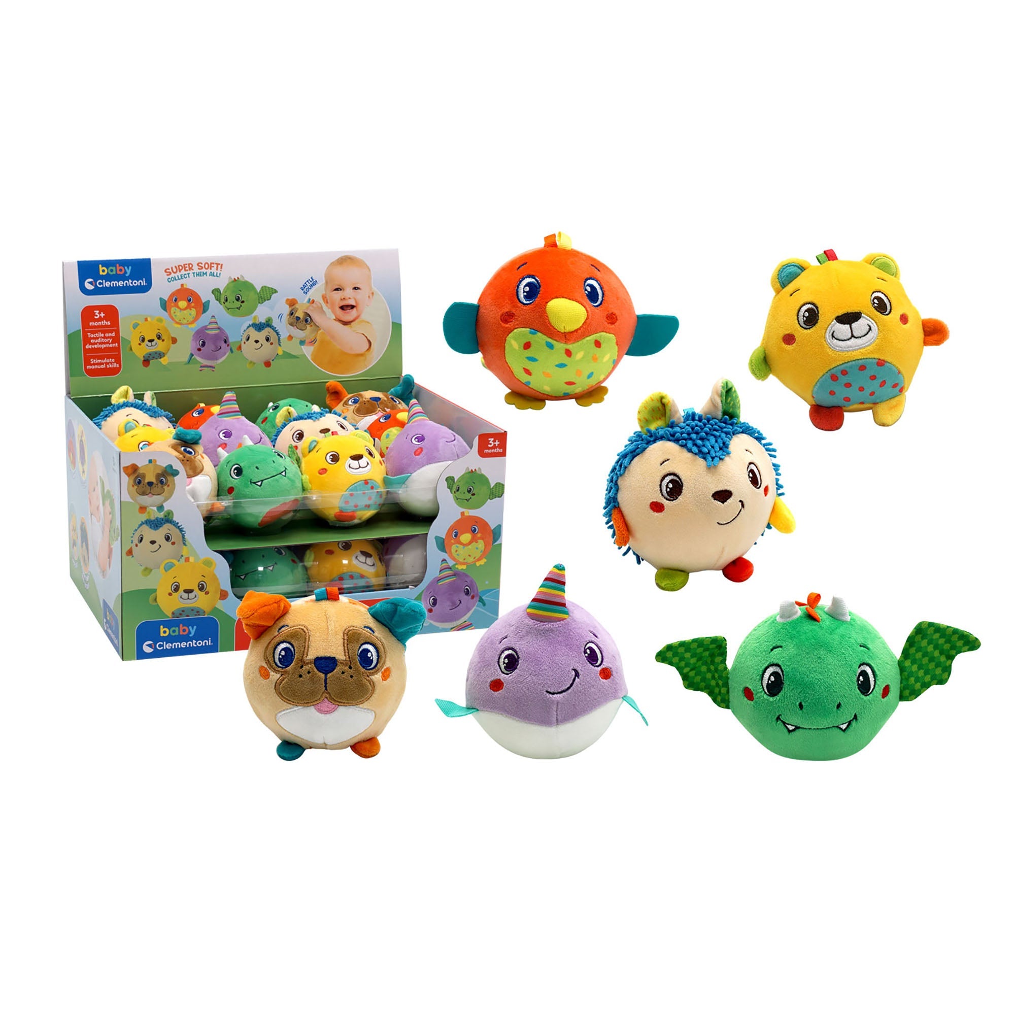 BABY CLEMENTONI - ANIMALUT SOFT DIVERSE MODELE - CLEMENTONI (CL17683) - Libelula Vesela - Jucarii