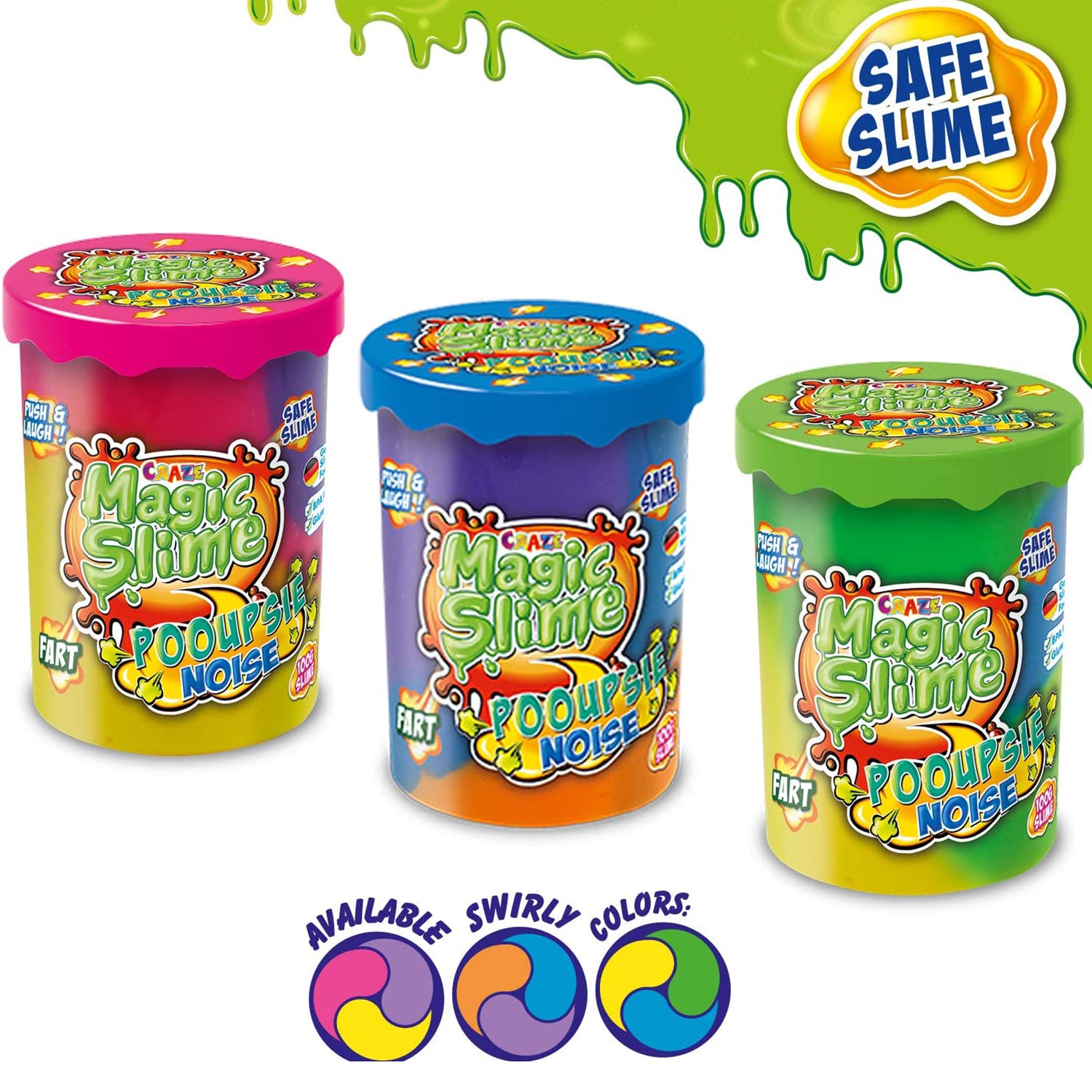 SLIME MAGIC - CU SUNETE AMUZANTE - DIVERSE CULORI - CRAZE (CRZ21989) - Libelula Vesela - Jucarii