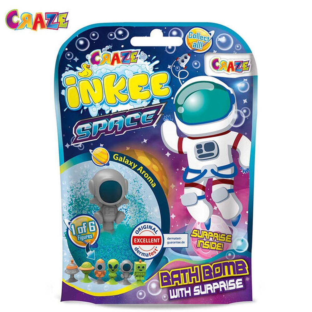 CRAZE - BILA EFERVESCENTA INKEE - CU SURPRIZA OM SPATIAL - CRAZE (CRZ23051) - Libelula Vesela - Jucarii