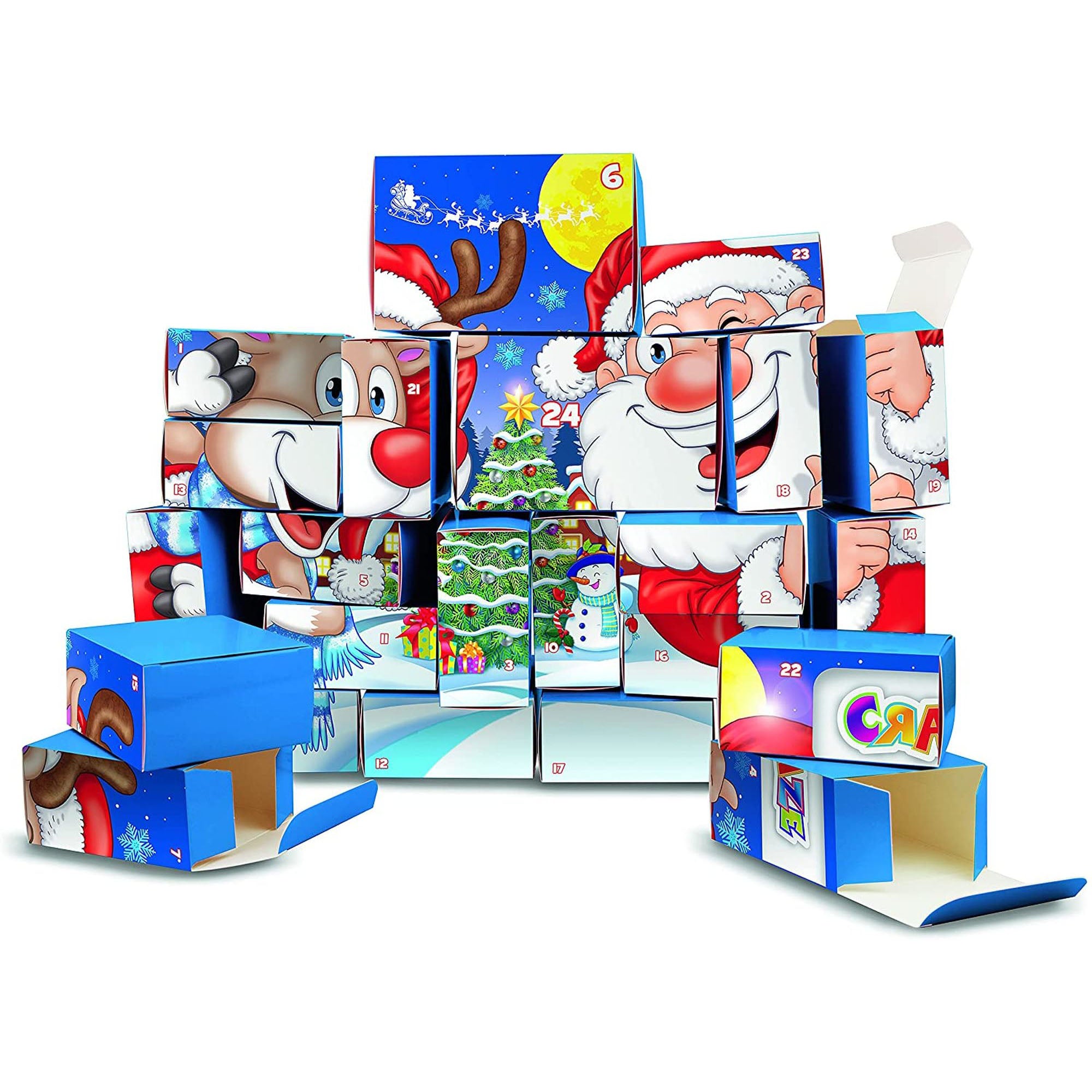 CALENDAR CRACIUN - MOS CRACIUN SI REN - CRAZE (CRZ25345) - Libelula Vesela - Jucarii