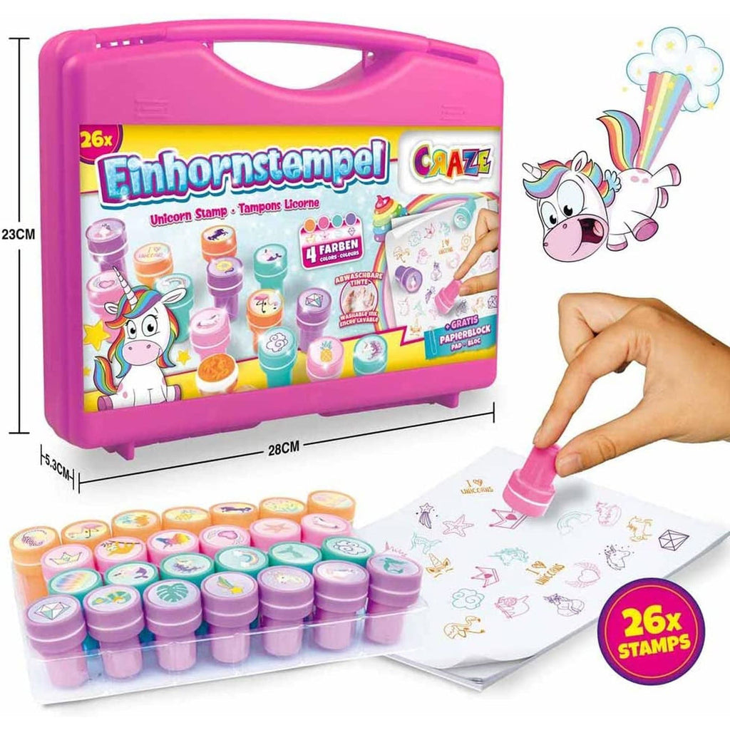 CRAZE - SET STAMPILE - UNICORNI - CRAZE (CRZ29190) - Libelula Vesela - Jucarii