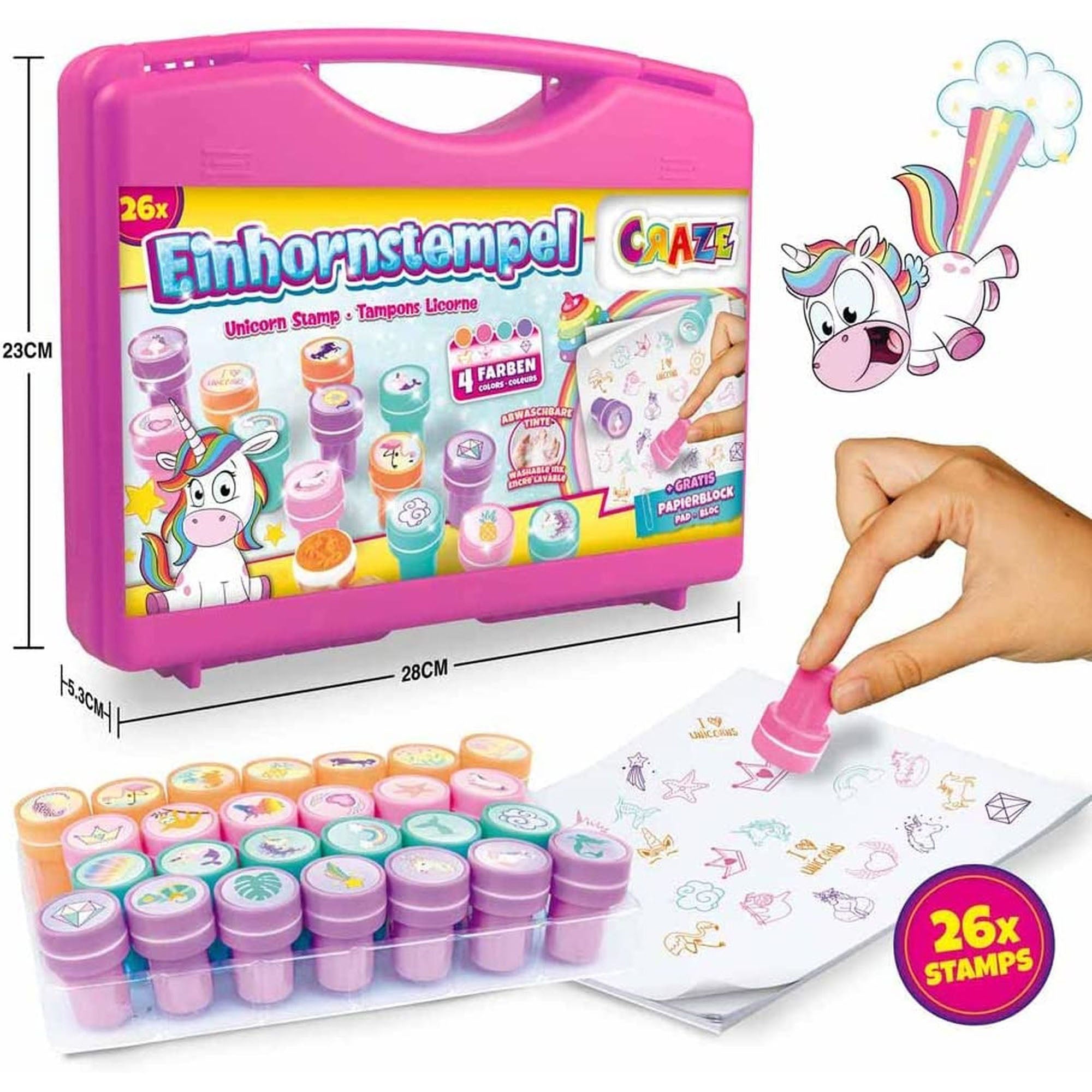 CRAZE - SET STAMPILE - UNICORNI - CRAZE (CRZ29190) - Libelula Vesela - Jucarii