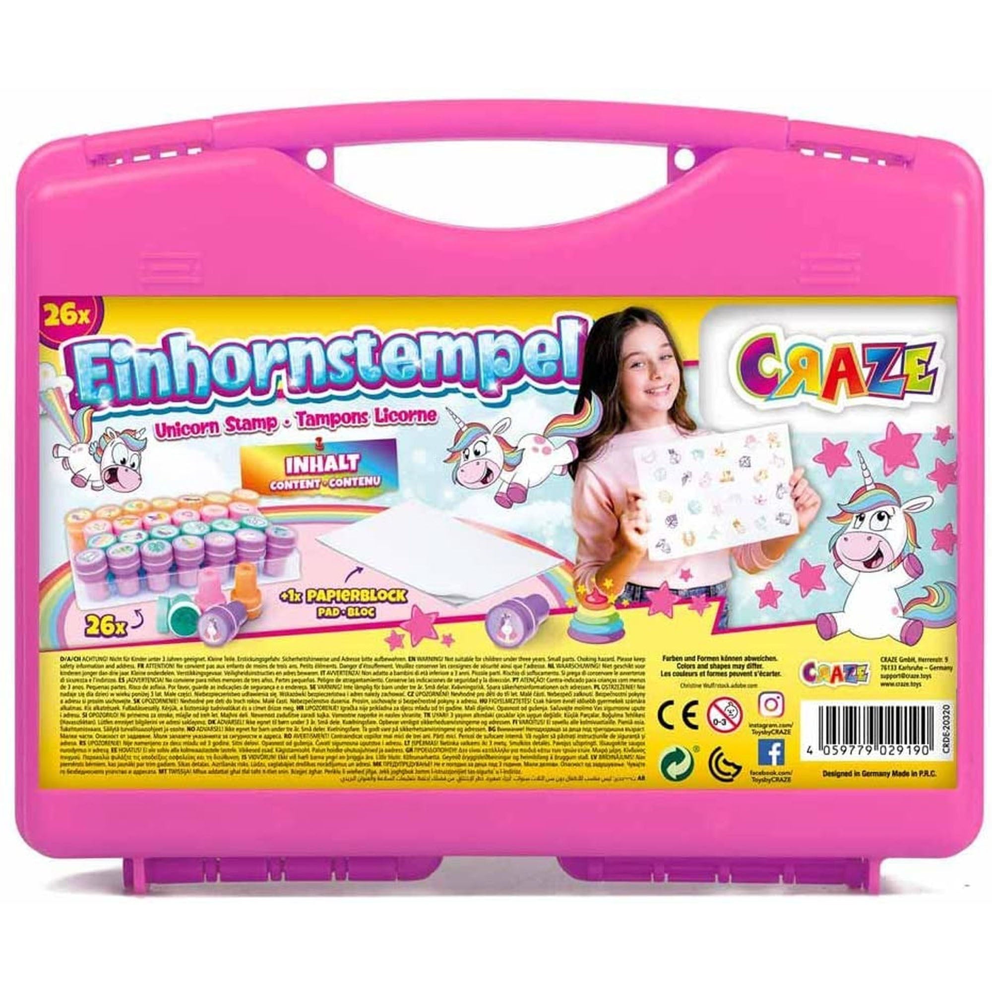 CRAZE - SET STAMPILE - UNICORNI - CRAZE (CRZ29190) - Libelula Vesela - Jucarii