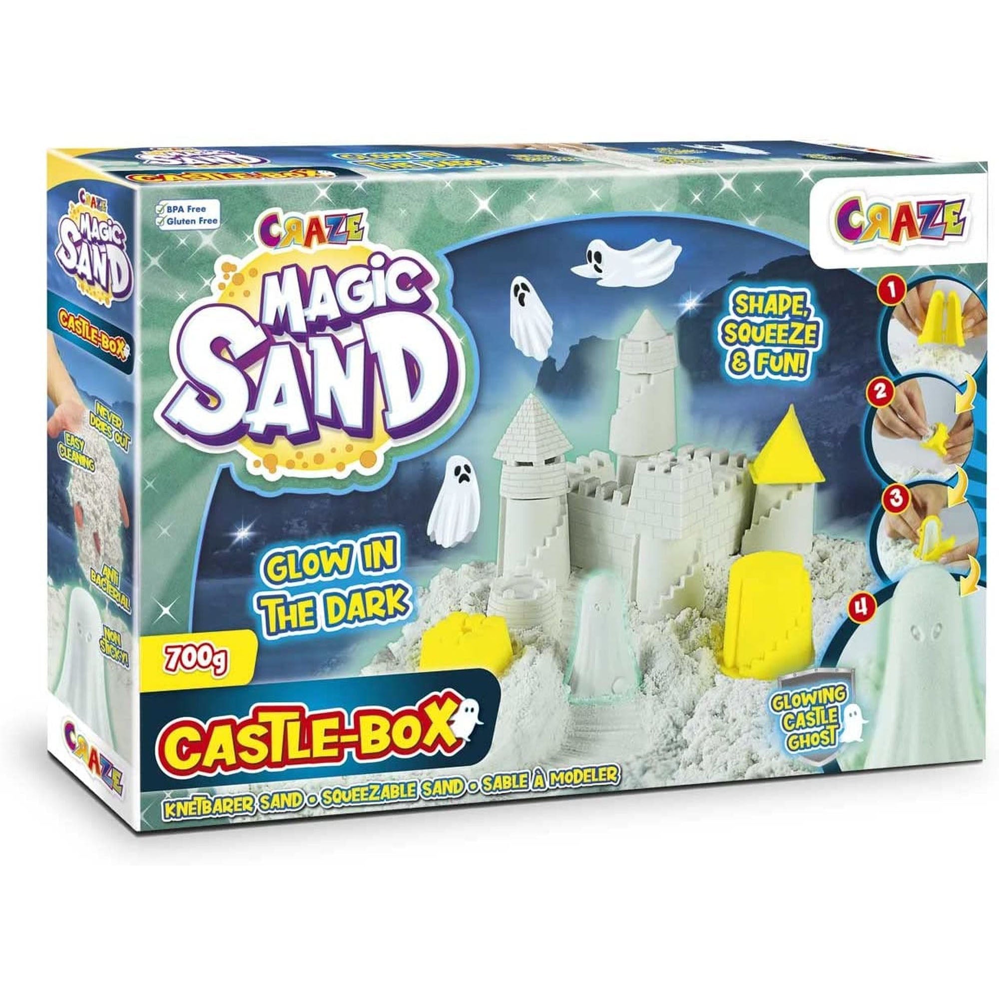 CRAZE - NISIP KINETIC - SET CASTEL - CRAZE (CRZ29787) - Libelula Vesela - Jucarii