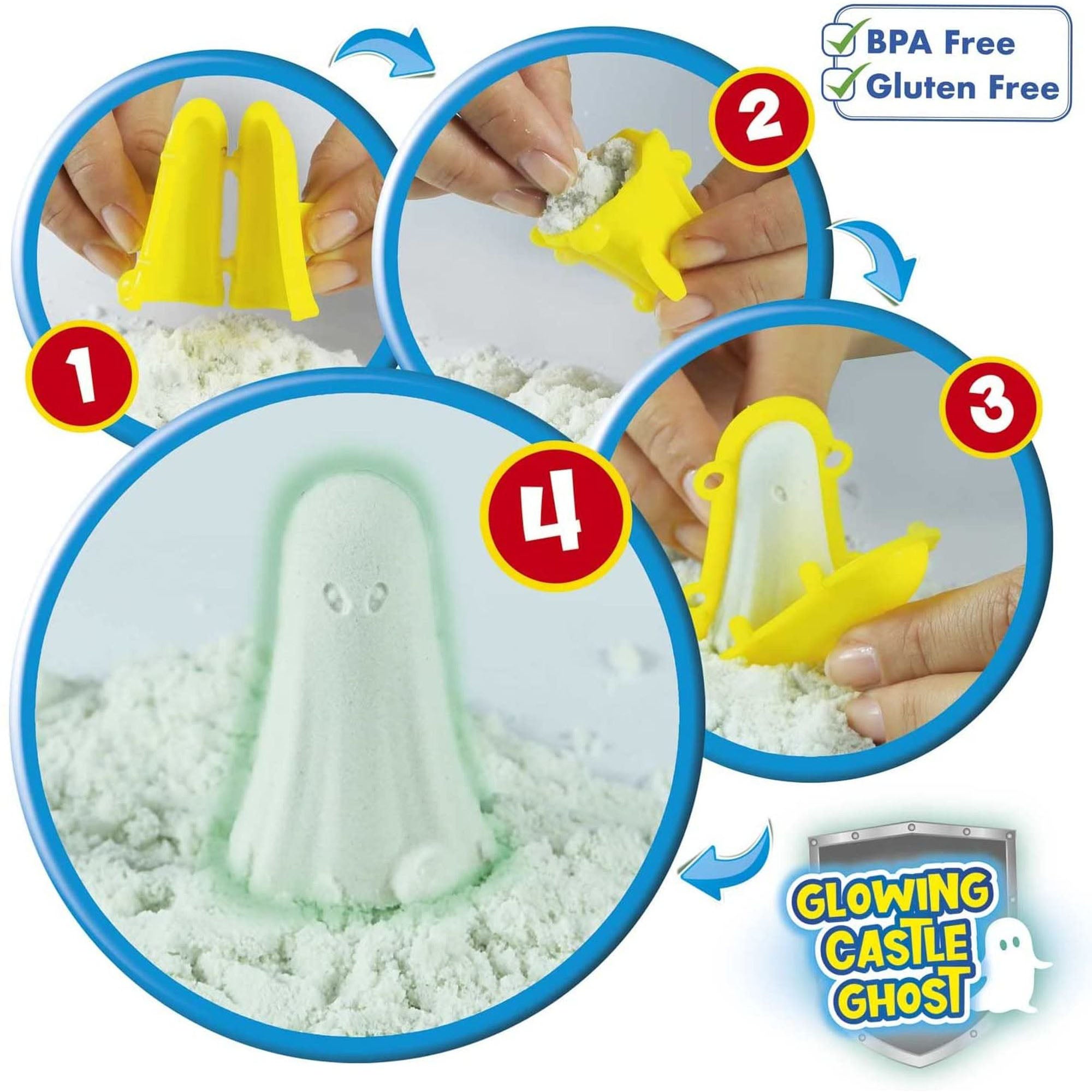 CRAZE - NISIP KINETIC - SET CASTEL - CRAZE (CRZ29787) - Libelula Vesela - Jucarii