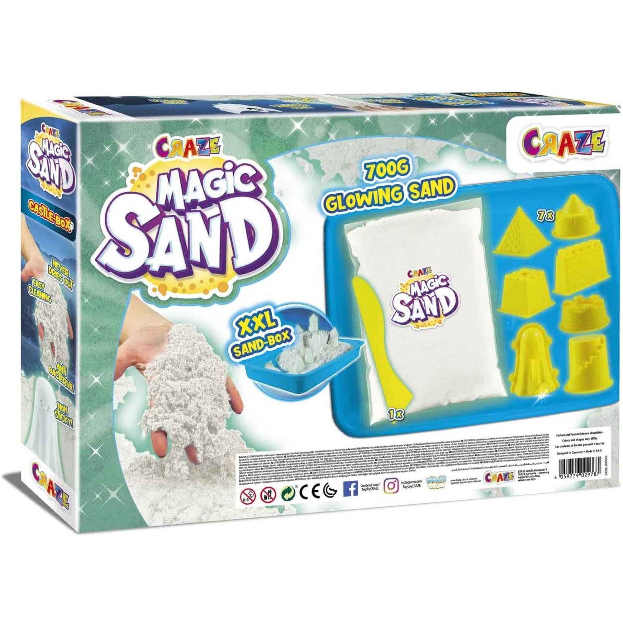 CRAZE - NISIP KINETIC - SET CASTEL - CRAZE (CRZ29787) - Libelula Vesela - Jucarii