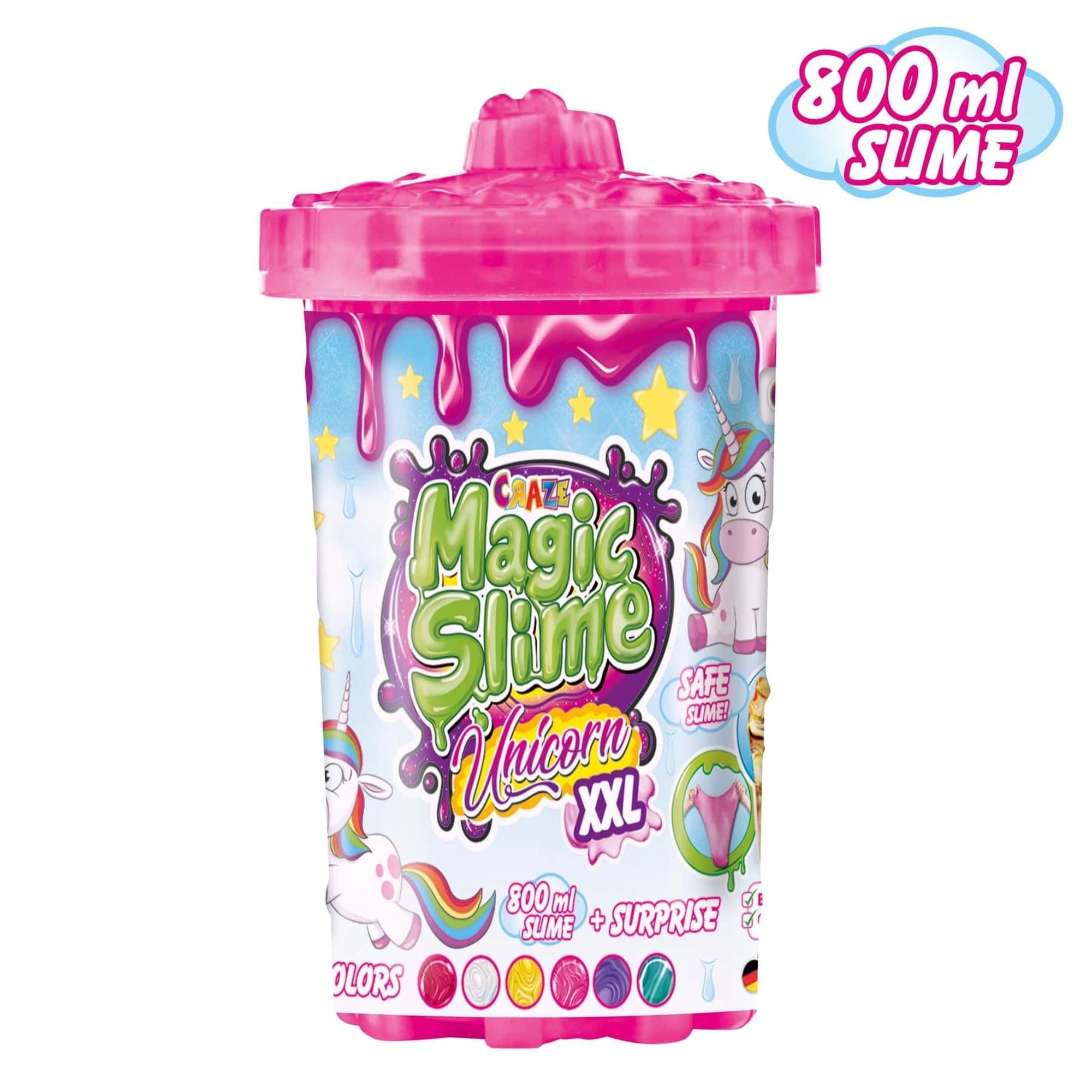 CRAZE - SLIME MAGIC XXL 600 ML - CU SURPRIZA UNICORN - CRAZE (CRZ34392) - Libelula Vesela - Jucarii