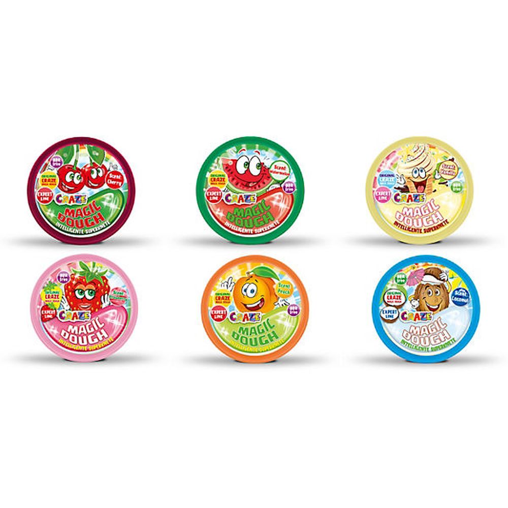 CRAZE - PLASTILINA 70 GRAME - FRUCTE - 6 MODELE DIFERITE - CRAZE (CRZ35368) - Libelula Vesela - Jucarii