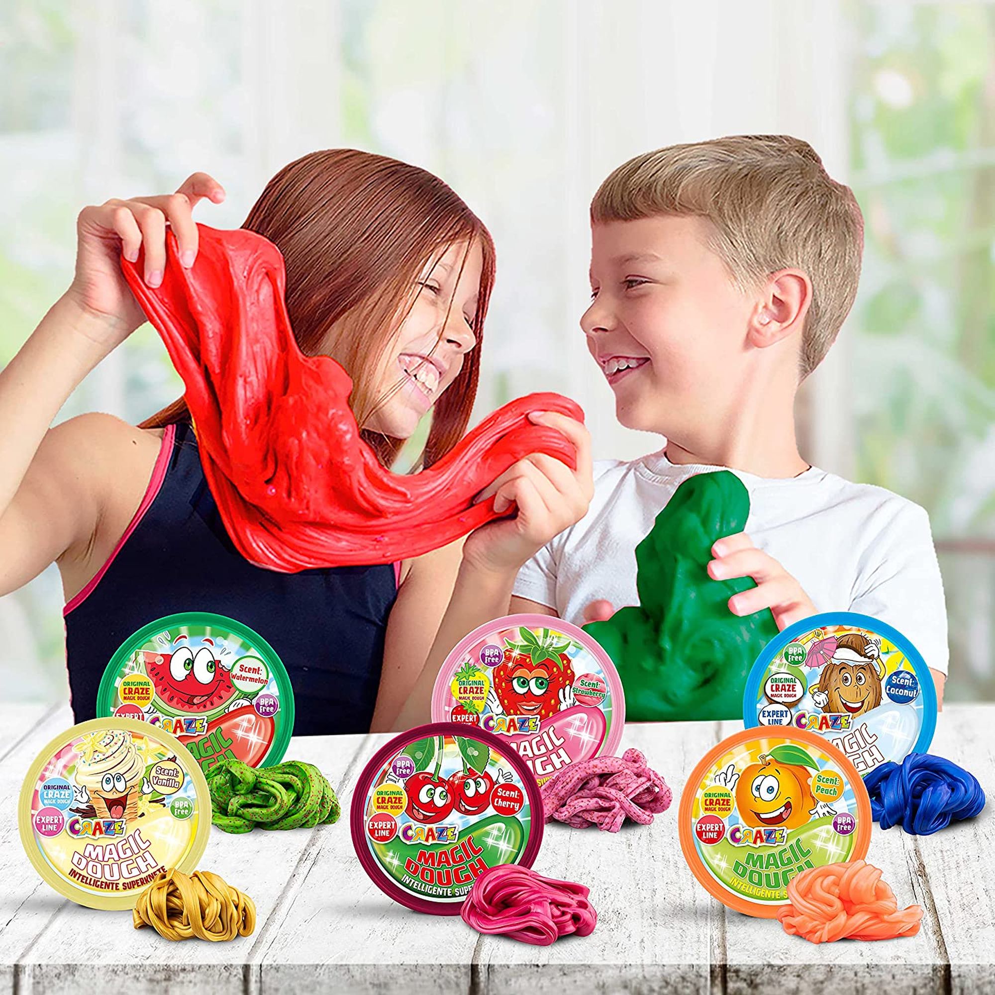 CRAZE - PLASTILINA 70 GRAME - FRUCTE - 6 MODELE DIFERITE - CRAZE (CRZ35368) - Libelula Vesela - Jucarii