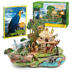 PUZZLE 3D + BROSURA - PADURE AMAZONIANA - 67 PIESE - CUBICFUN (DS0979h) - Libelula Vesela - Jucarii