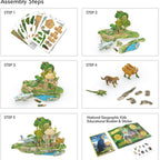 PUZZLE 3D + BROSURA - PADURE AMAZONIANA - 67 PIESE - CUBICFUN (DS0979h) - Libelula Vesela - Jucarii