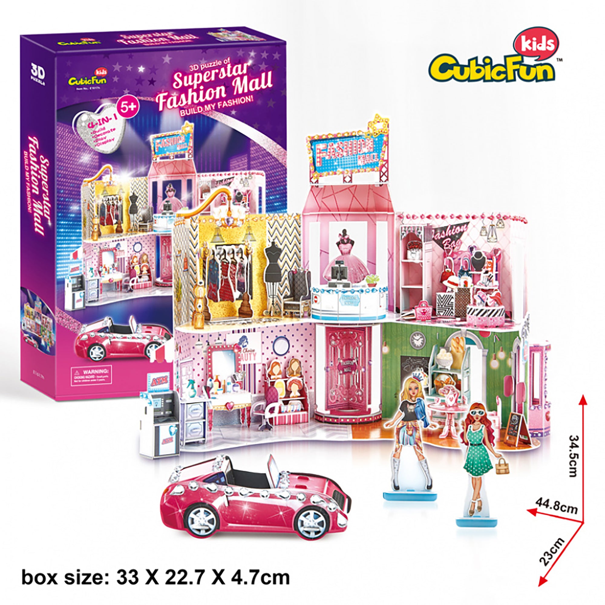 PUZZLE 3D + STICKERE MALL 157 PIESE - CUBICFUN (CUE1617H) - Libelula Vesela - Jucarii