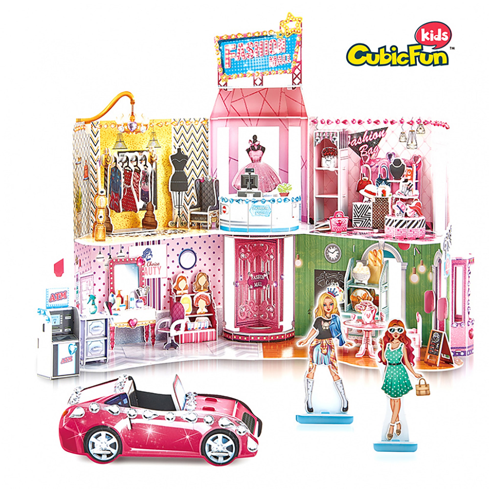 PUZZLE 3D + STICKERE MALL 157 PIESE - CUBICFUN (CUE1617H) - Libelula Vesela - Jucarii