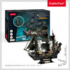 PUZZLE 3D LED NAVA QUEEN ANNE - 293 PIESE - CUBICFUN (L522h) - Libelula Vesela - Jucarii