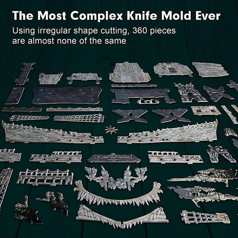 PUZZLE 3D LED FLYING DUTCHMAN 360 PIESE - CUBICFUN (CUL527H) - Libelula Vesela - Jucarii