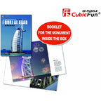 PUZZLE 3D BURJ AL ARAB - NIVEL COMPLEX - 101 PIESE - CUBICFUN (MC101h) - Libelula Vesela - Jucarii