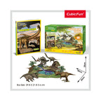 PUZZLE 3D + BROSURA - PARCUL DINOZAURILOR 43 PIESE - CUBICFUN (CUDS0973H) - Libelula Vesela - Jucarii