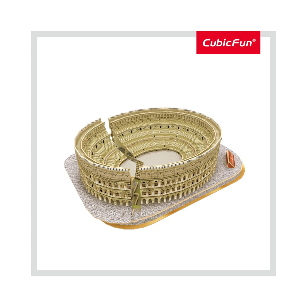 PUZZLE 3D + BROSURA - COLOSSEUM 131 PIESE - CUBICFUN (CUDS0976H) - Libelula Vesela - Jucarii