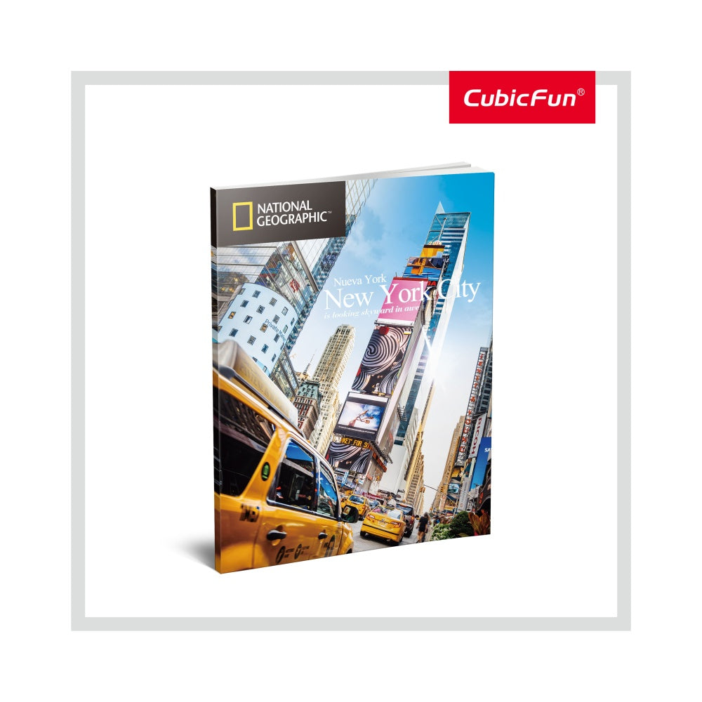 PUZZLE 3D + BROSURA - EMPIRE STATE BUILDING 66 PIESE - CUBICFUN (CUDS0977H) - Libelula Vesela - Jucarii