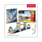 PUZZLE 3D + BROSURA - TOWER BRIDGE 120 PIESE - CUBICFUN (CUDS0978H) - Libelula Vesela - Jucarii