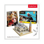 PUZZLE 3D + BROSURA - PIATA SAN MARCO 107 PIESE - CUBICFUN (CUDS0980H) - Libelula Vesela - Jucarii