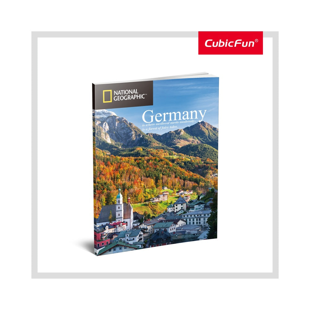 PUZZLE 3D + BROSURA - CASTELUL NEUSCHWANSTEIN 121 PIESE - CUBICFUN (CUDS0990H) - Libelula Vesela - Jucarii