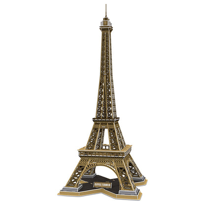 PUZZLE 3D+BROSURA-PARIS 80 PIESE - CUBICFUN (CUDS0998H) - Libelula Vesela - Jucarii