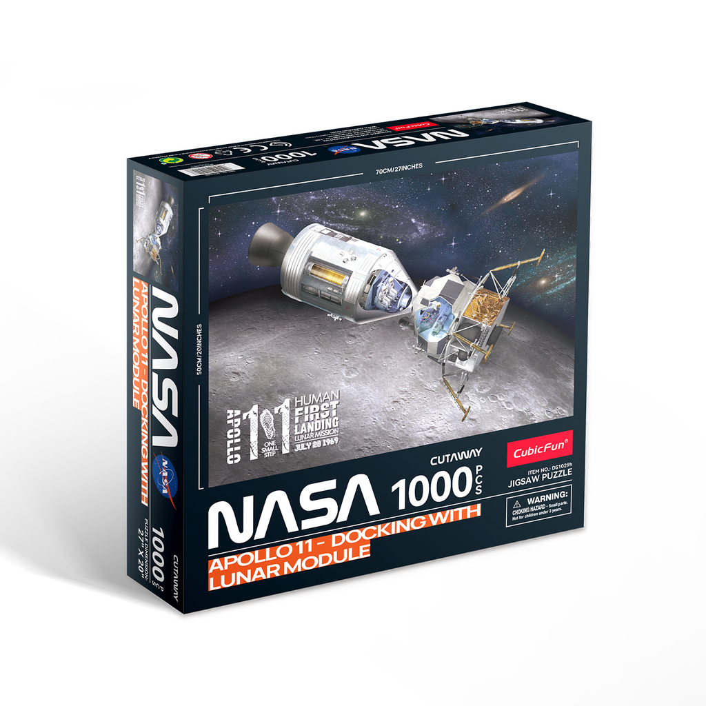 CUBIC FUN - PUZZLE NASA - MODULUL DE COMANDA APOLLO 11, 1000 PIESE - CUBIC FUN (CUDS1029h) - Libelula Vesela - Jucarii