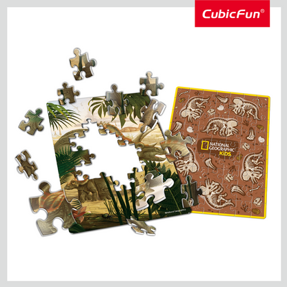 CUBIC FUN - PUZZLE IN CUTIE TRICERATOPS 63 PIESE - CUBIC FUN (CUDS1042h) - Libelula Vesela - Jucarii