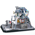 CUBIC FUN - PUZZLE 3D NASA - MODULUL LUNAR APOLLO 11, 93 PIESE - CUBIC FUN (CUDS1058h) - Libelula Vesela - Jucarii