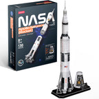CUBIC FUN - PUZZLE 3D NASA - APOLLO SATURN V 136 PIESE - CUBIC FUN (CUDS1059h) - Libelula Vesela - Jucarii