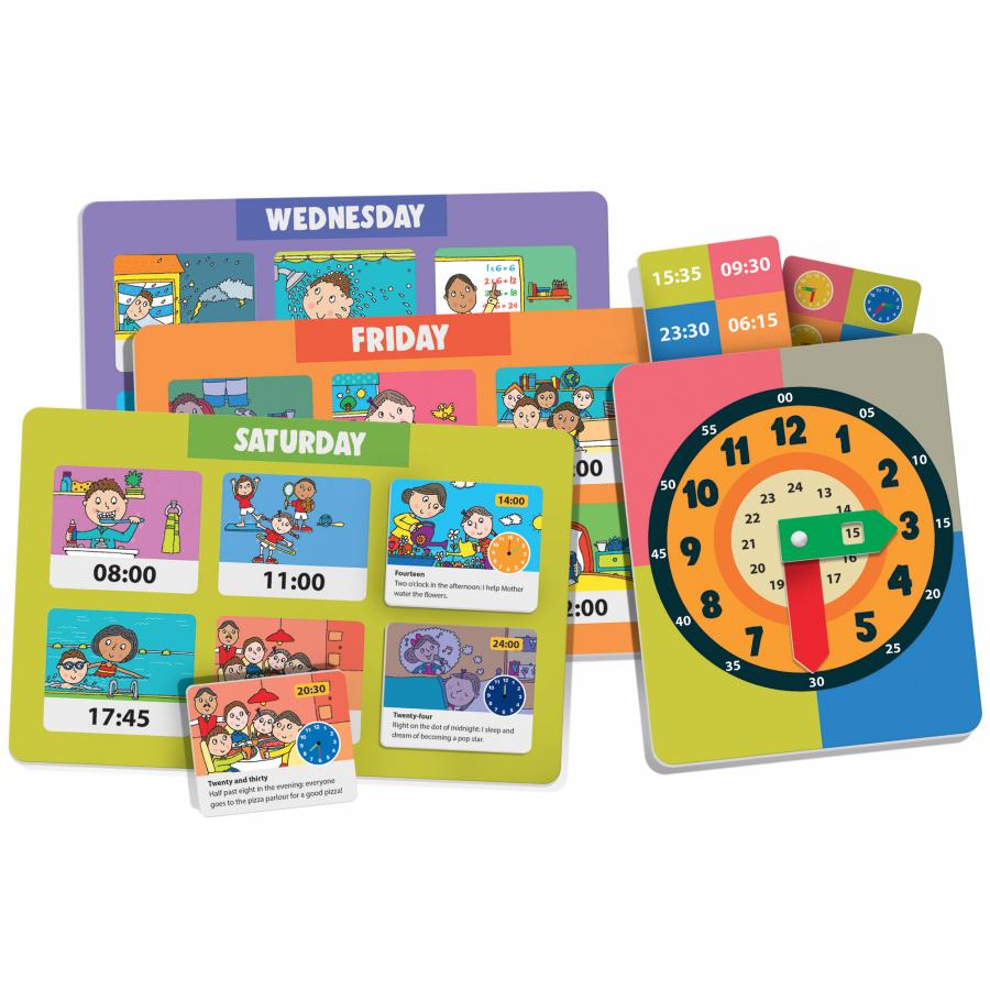 JOC SA INVATAM ORA SI ZILELE - HEADU (HE22786) - Libelula Vesela - Jucarii