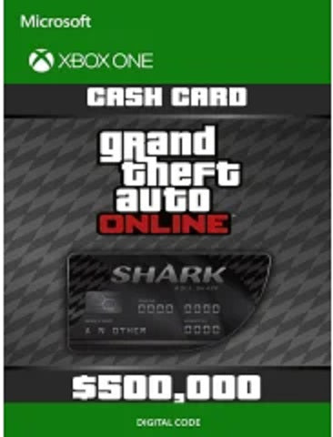 GRAND THEFT AUTO ONLINE: BULL SHARK CASH CARD - XBOX ONE - XBOX LIVE - MULTILANGUAGE - WORLDWIDE - Libelula Vesela - Jocuri video