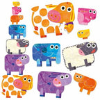 HEADU ECOPLAY - PUZZLE-URI PROGRESIVE ANIMALE MARI SI MICI - HEADU (HE28658) - Libelula Vesela - Jucarii