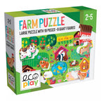 HEADU ECOPLAY - PUZZLE ANIMALUTE LA FERMA - HEADU (HE29556) - Libelula Vesela - Jucarii