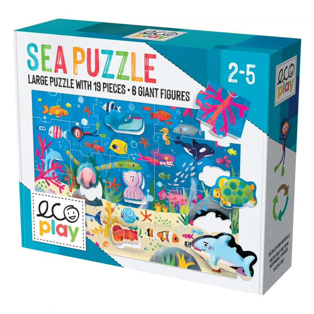 HEADU ECOPLAY - PUZZLE ANIMALUTE IN OCEAN - HEADU (HE29563) - Libelula Vesela - Jucarii
