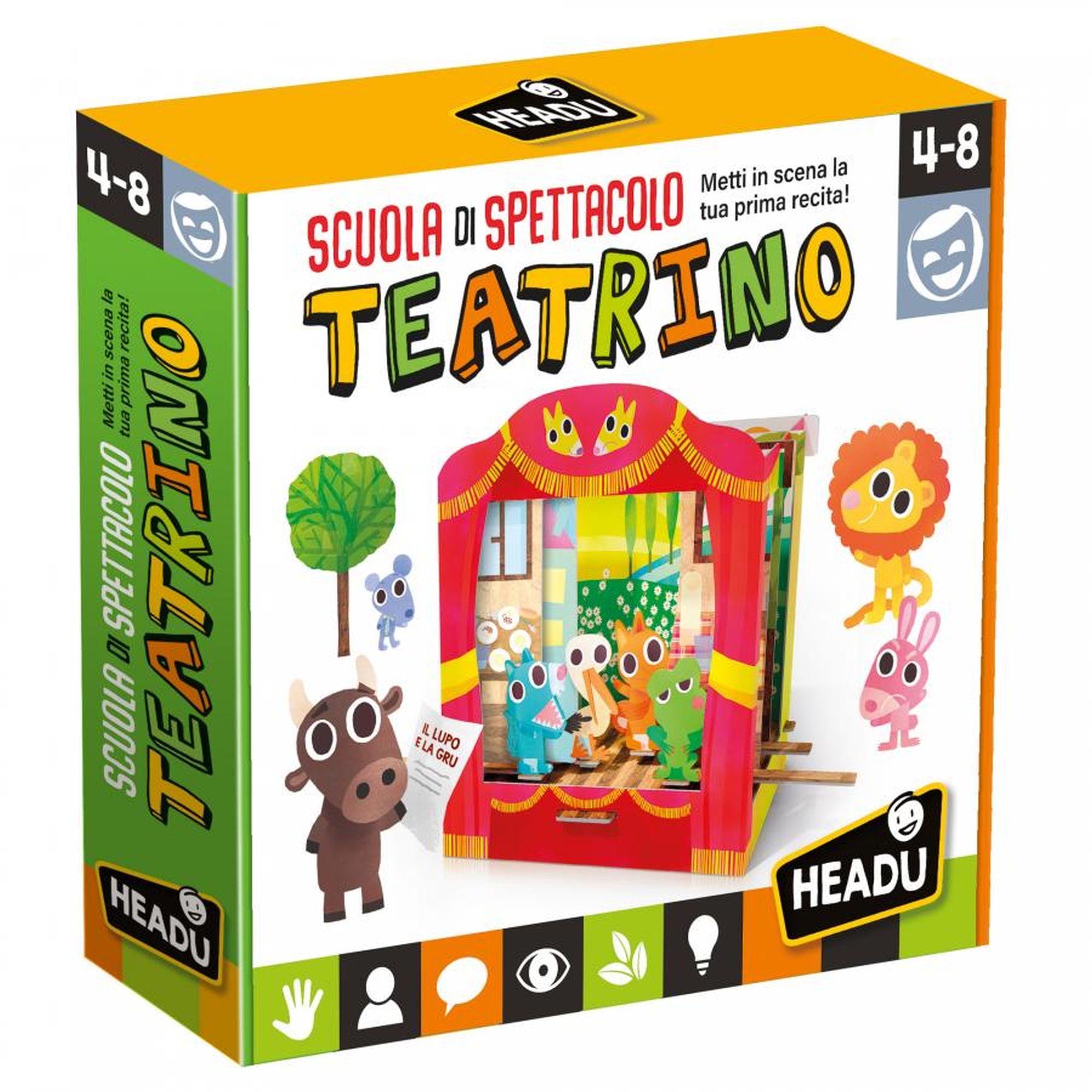 HEADU TEACHER TESTED - JOC DE TEATRU CU ANIMALUTE - HEADU (HE51852) - Libelula Vesela - Jucarii