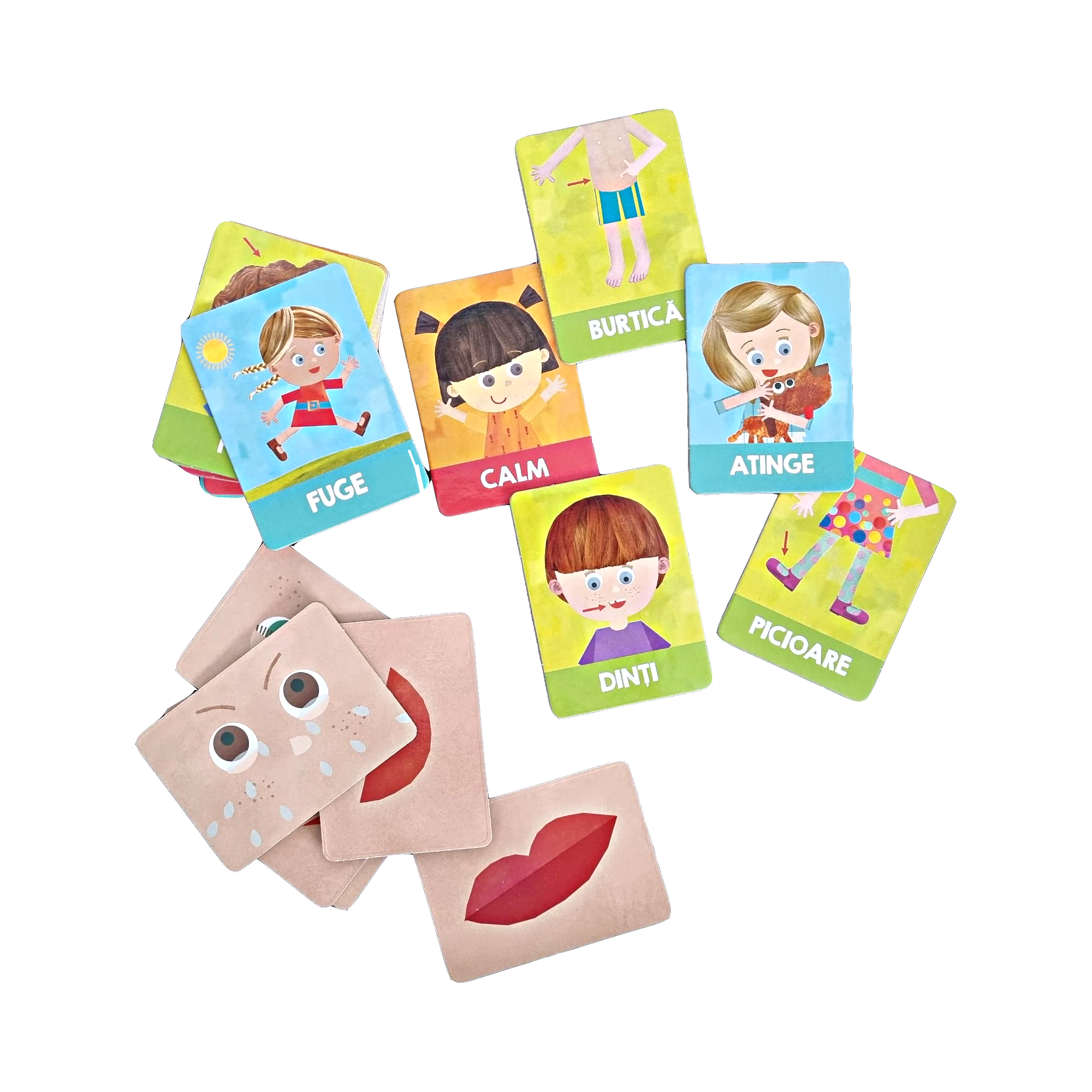 HEADU MONTESSORI - CARTI EMOTII SI ACTIUNI IN ROMANA - HEADU (HE53139) - Libelula Vesela - Jucarii