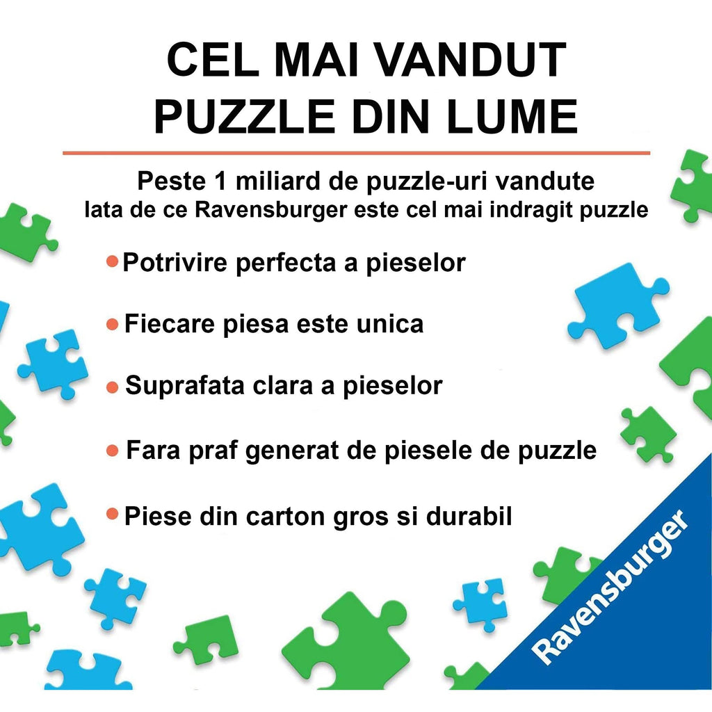 PUZZLE LAMBORGHINI HURACÁN, 1000 PIESE - RAVENSBURGER (RVSPA17186) - Libelula Vesela - Jucarii