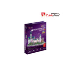 PUZZLE 3D LED CASTELUL NEUSCHWANSTEIN 128 PIESE - CUBICFUN (CUL174H) - Libelula Vesela - Jucarii