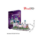 PUZZLE 3D LED CASTELUL NEUSCHWANSTEIN 128 PIESE - CUBICFUN (CUL174H) - Libelula Vesela - Jucarii
