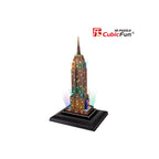 PUZZLE 3D LED EMPIRE STATE BUILDING 38 PIESE - CUBICFUN (CUL503H) - Libelula Vesela - Jucarii