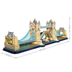 CUBIC FUN - PUZZLE 3D LED TOWER BRIDGE 222 PIESE - CUBIC FUN (CUL531h) - Libelula Vesela - Jucarii