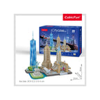 PUZZLE 3D NEW YORK 123 PIESE - CUBICFUN (CUMC255H) - Libelula Vesela - Jucarii